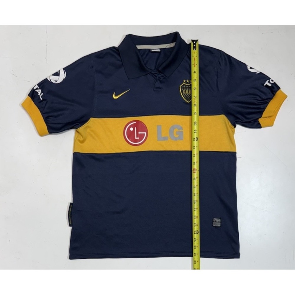 Boca Juniors Home‎ football shirt 2009 Soccer Nike Jersey Mens Med Physical Tag